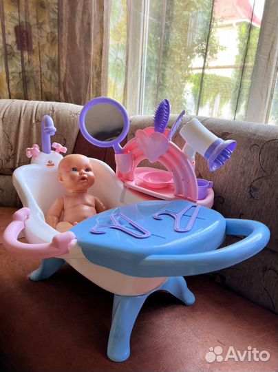 Ванночка для Беби борна/кукол большая +Кукла