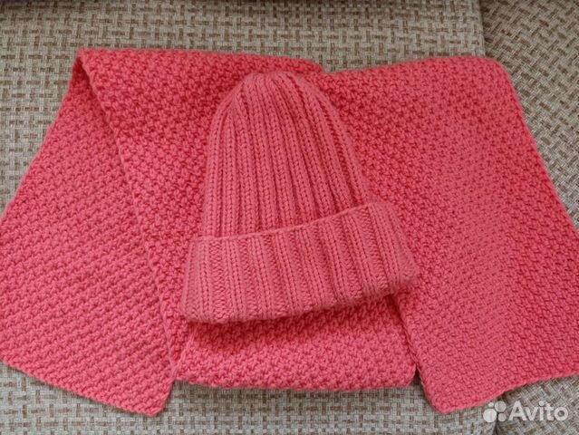Шапка и шарф вязаные