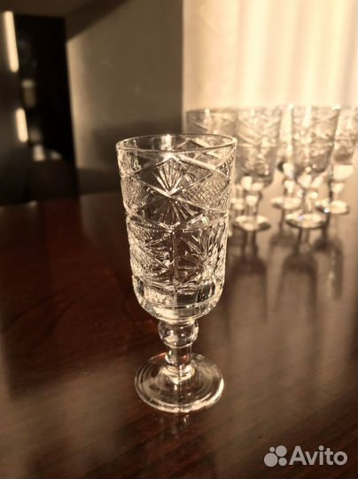 Хрустальные рюмки СССР 8 шт
