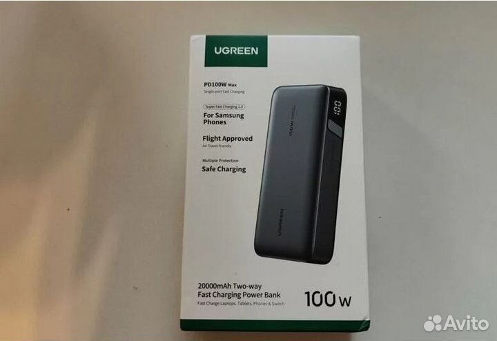 Power bank ugreen 100W 20000 mAh (Новый)