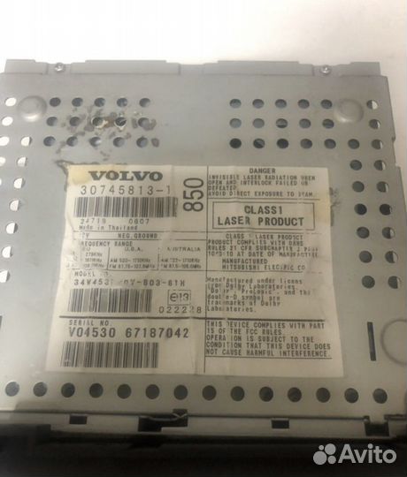 Штатный усилитель volvo s60