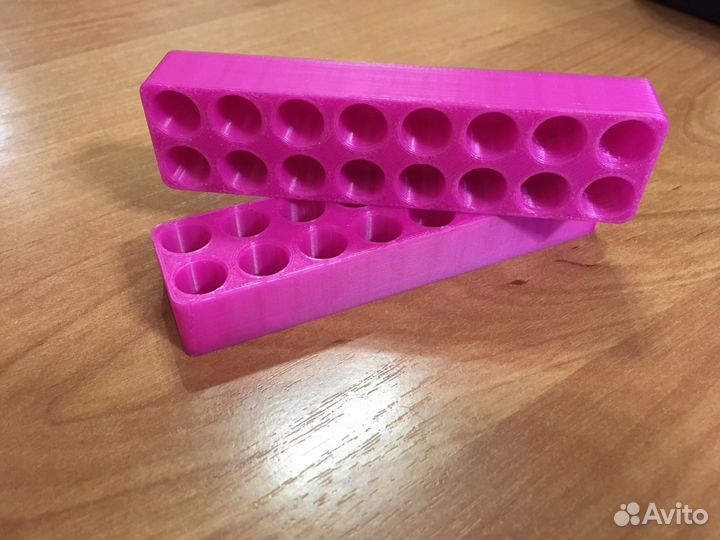 Плашка, колодка для патронов 9 мм ПМ. 3D печать