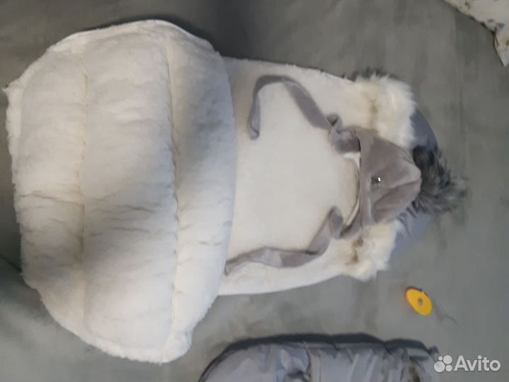 Зимний конверт в коляску на овчине