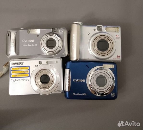 Компактный фотоаппарат Canon и Sony