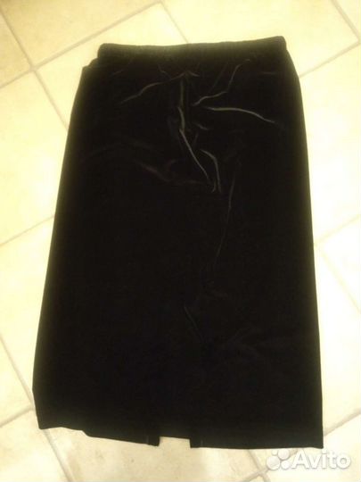 Велюровая юбка