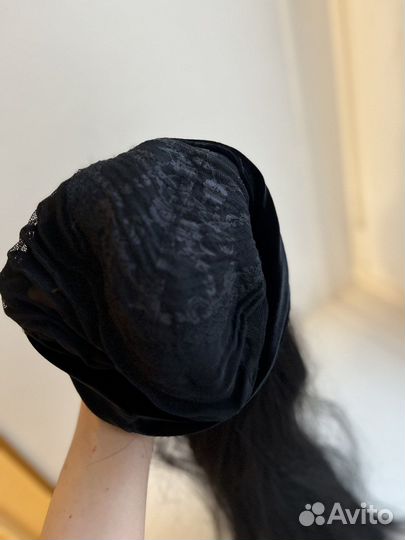 Парик из натуральных волос длинный