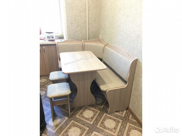 Комплект Кухонный (Скамья Угловая+Стол+Табурет2шт)