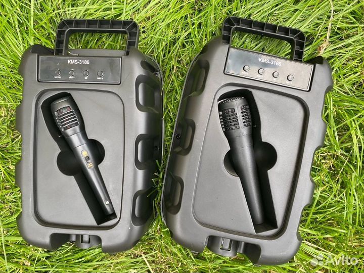 Блютуз колонка Kimiso с караоке микрофоном