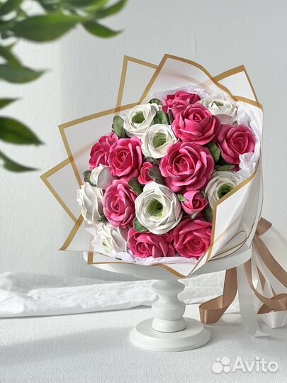 Букет из зефира,вау зефир,букет в коробке