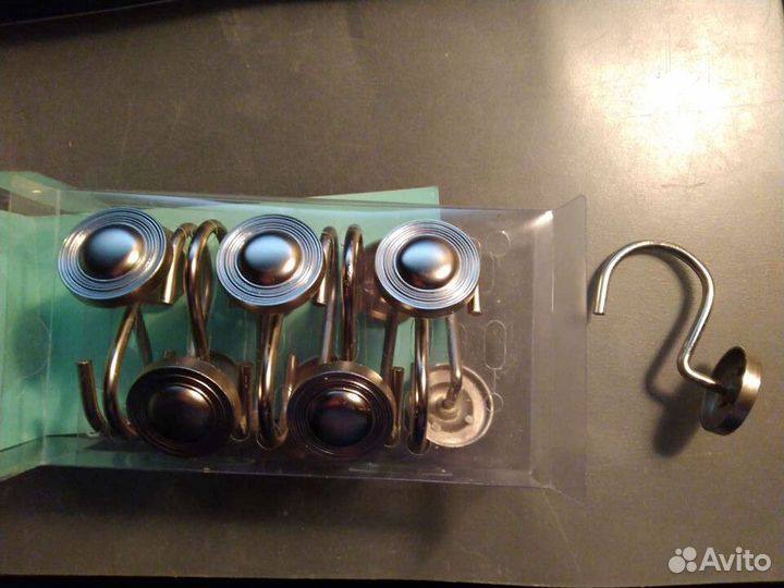 Крючки для шторы в ванну