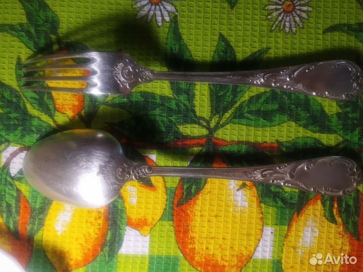 Мельхиор. Вилки, ложки, стопки