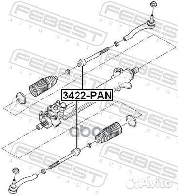 Тяга рулевая 3422PAN Febest
