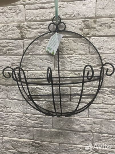 Кашпо металлическое 25х29 для цветов