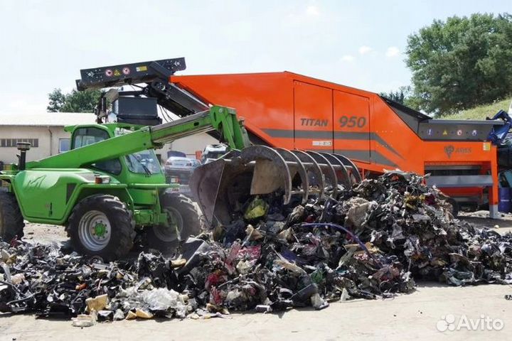 Двухвальный мобильный шредер arjes titan 950 (дизе