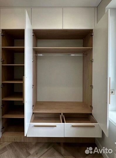 Шкаф распашной белый/Шкаф для спальни новый