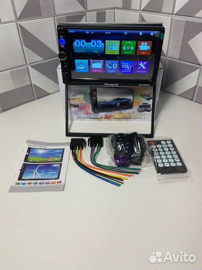 Магнитола Pioneer 1DIN с экраном Bluetooth