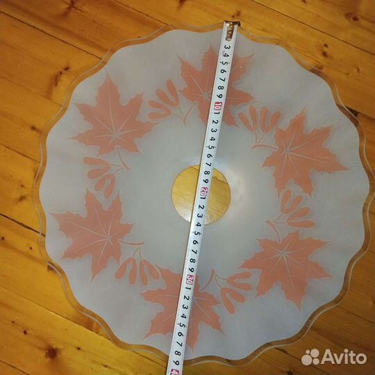 Детали для люстры хрусталь, плафон абажур СССР 3шт