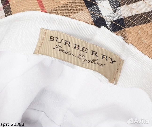 Панама burberry белая