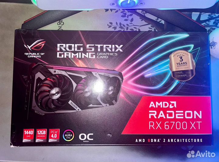 RX 6700 XT asus ROG strix RED devil