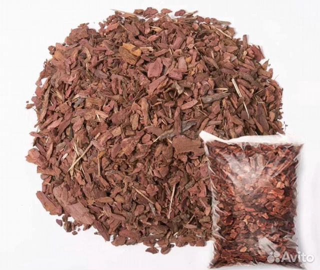 Кора сибирской лиственницы, Мульча