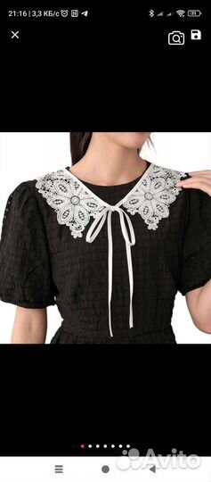 Воротник съемный белый