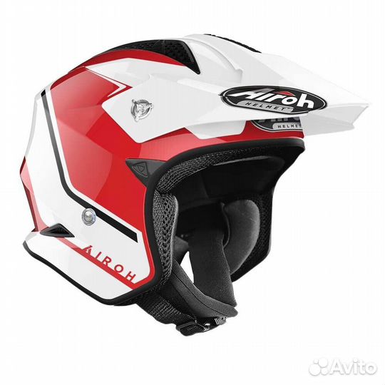 Airoh TRR S Keen Open Face Helmet Red Gloss