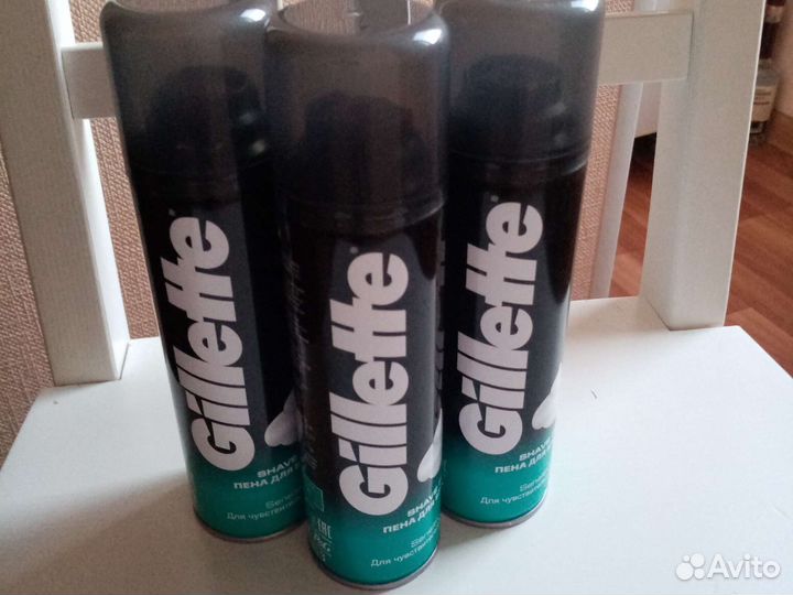 Пена для бритья Gillette пакетом
