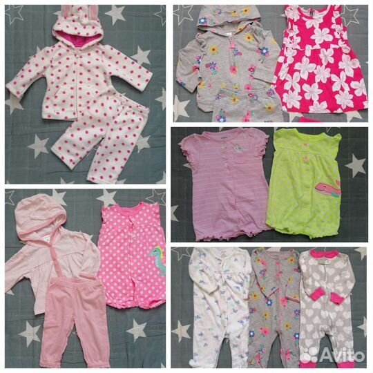 Вещи пакетом для девочки carter's