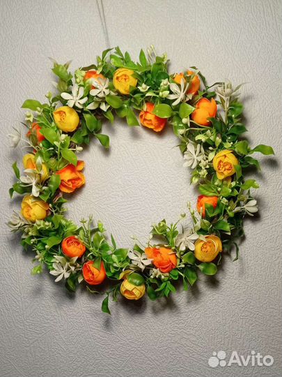 Венок декоративный, пасхальный, праздничный декор