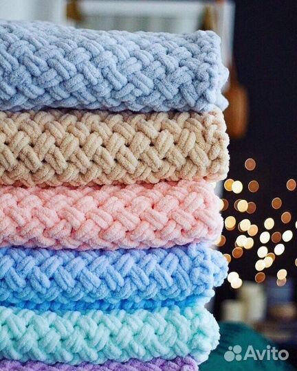 Плед из Alize puffy