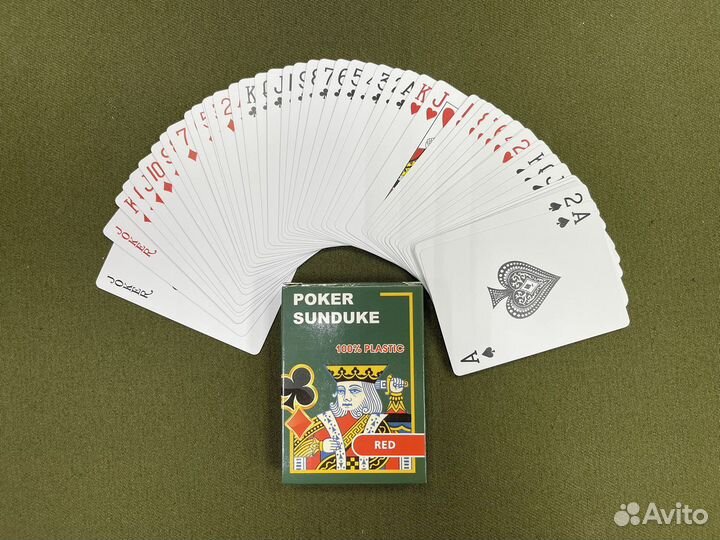 Карты Poker Sunduke Red