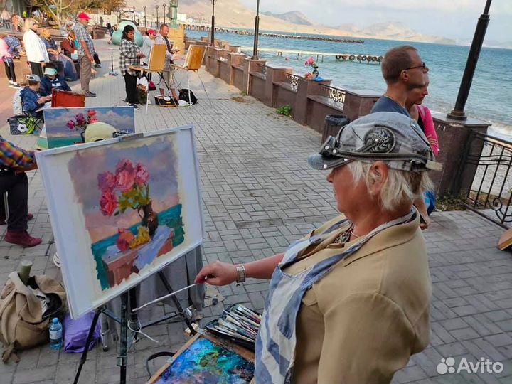 560 Ильинский маяк Феодосия кисти Анны Давыдченко