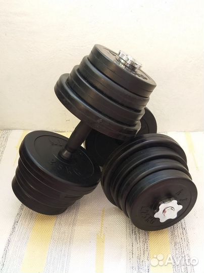 Гантели разборные штанга 15кг+15кг