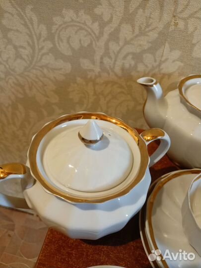 Чайный сервиз вербилки Золотая лента
