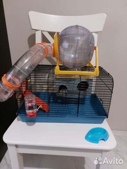 Клетка для хомяка с трубами/тонелями и шаром