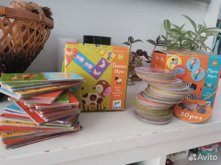 Игры djeco Memo и Domino для детей