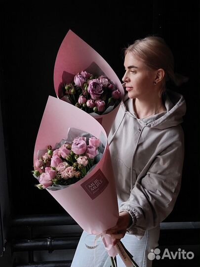 Пионовидные Розы Цветы Доставка Воронеж