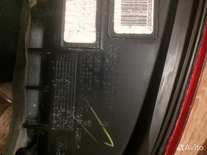 Фара задняя Nissan Tiida