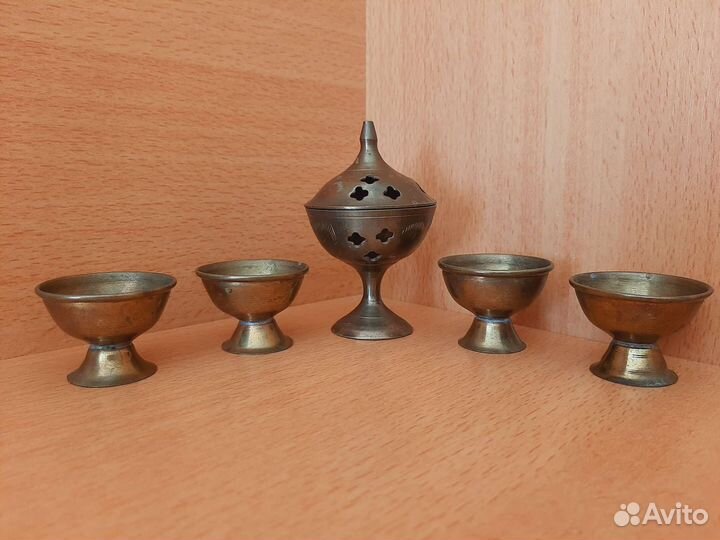 Немецкий бокал, ритуальный набор из латуни