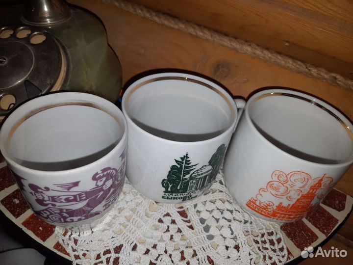 Кружки бокалы чашки СССР 4 штуки