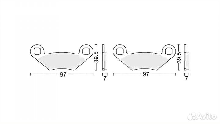 Колодки тормозные дисковые #15 X-tech (semi-metall