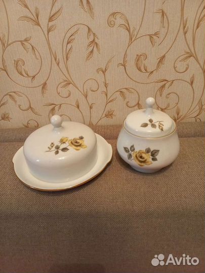 Сервиз чайный роза гдр