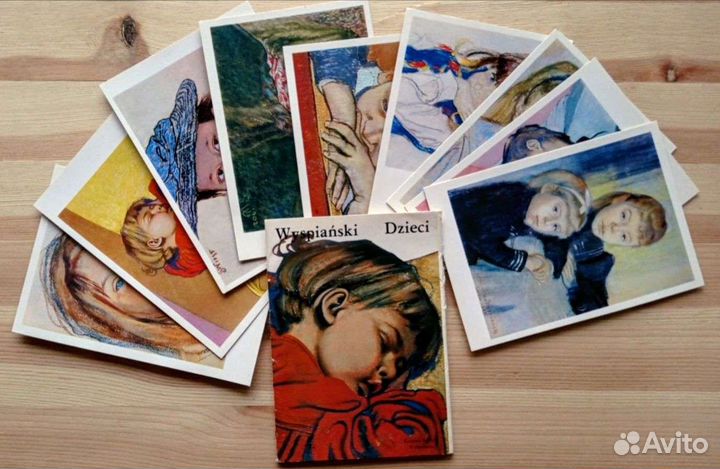 Дети, 9 польских открыток 1979 год