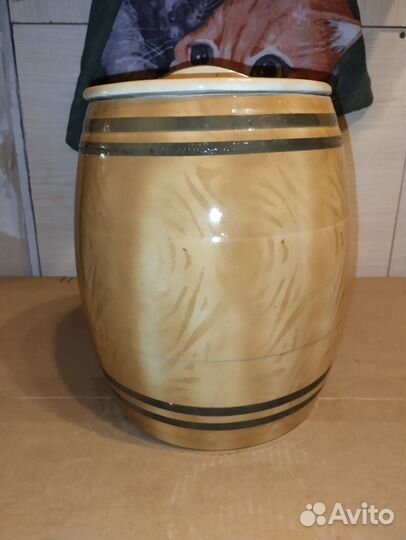 Бочонок и кастрюля керамические