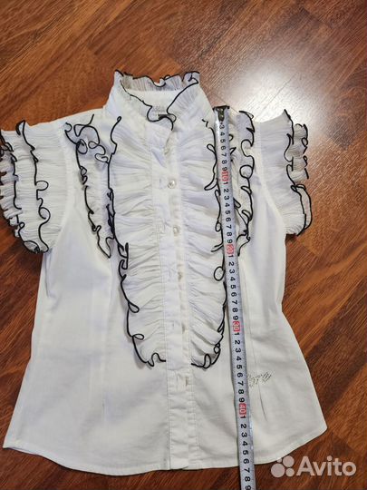 Блузка белая школьная 134