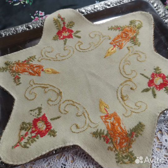 Салфетка винтажная шерсть