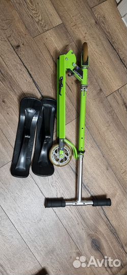 Самокат-снегокат 2 в 1