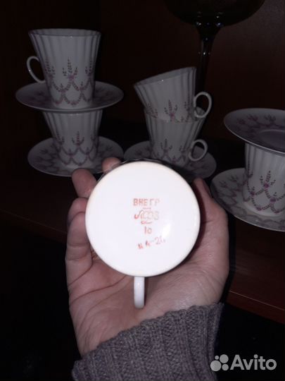 Сервиз кофейный костяного фарфор