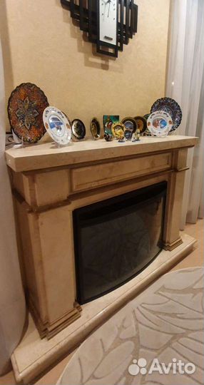 Камин из натурального мрамора