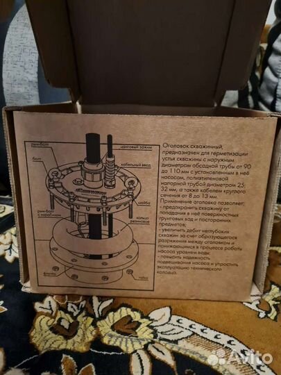 Оголовок для скважины 90-110 под пнд трубу